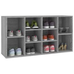 Berkfield Home Shoe Bench Grey Sonoma 103x30x54.5 cm Engineered Wood - thumbnail 4