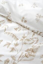 Bianca Thea Floral 200 Thread Count Cotton Reversible Duvet Cover Set in Natural - Size: Single - thumbnail 4