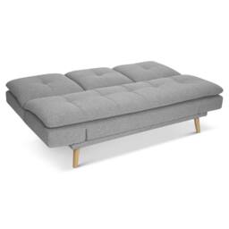 Bravich LTD Soho 4‑in‑1 Click Clack Sofa Bed - Linen Blend in Light Grey - Size: 3 Seater - thumbnail 5