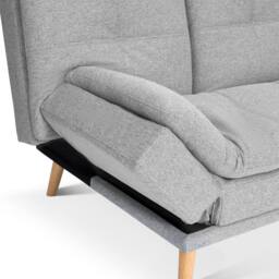 Bravich LTD Soho 4‑in‑1 Click Clack Sofa Bed - Linen Blend in Light Grey - Size: 3 Seater - thumbnail 7