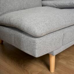 Bravich LTD Soho 4‑in‑1 Click Clack Sofa Bed - Linen Blend in Light Grey - Size: 3 Seater - thumbnail 8
