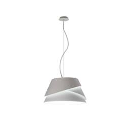 Netlighting Alboran Dome Ceiling Pendant Large 3x40W (No Inc) Alumimium Iron in White - thumbnail 1