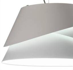 Netlighting Alboran Dome Ceiling Pendant Large 3x40W (No Inc) Alumimium Iron in White - thumbnail 5