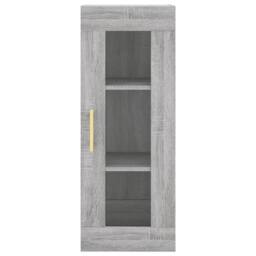 Berkfield Home Highboard Grey Sonoma 34.5x34x180 cm Engineered Wood - thumbnail 6