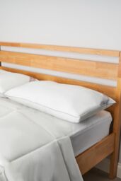 BHS Home Collection Feels Like Down Pair Pillow in White - Size: Double - thumbnail 4