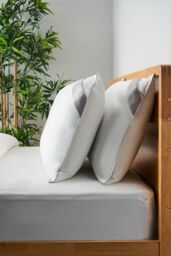 BHS Home Collection Feels Like Down Pair Pillow in White - Size: Double - thumbnail 5