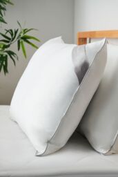 BHS Home Collection Feels Like Down Pair Pillow in White - Size: Double - thumbnail 3