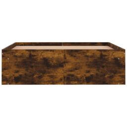 Berkfield Home Bed Frame Smoked Oak 120x200 cm in Brown - thumbnail 6