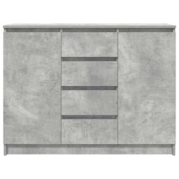 Berkfield Home Sideboard with Drawers Concrete Grey 100.5x35x76 cm Engineered Wood - thumbnail 6