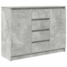 Berkfield Home Sideboard with Drawers Concrete Grey 100.5x35x76 cm Engineered Wood - thumbnail 2