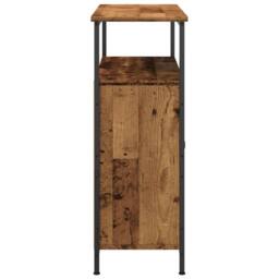 Berkfield Home Sideboard Old Wood 70x30x80 cm Engineered Wood in Brown - Size: 70 x 30 x 80 cm - thumbnail 5