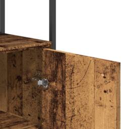 Berkfield Home Sideboard Old Wood 70x30x80 cm Engineered Wood in Brown - Size: 70 x 30 x 80 cm - thumbnail 7