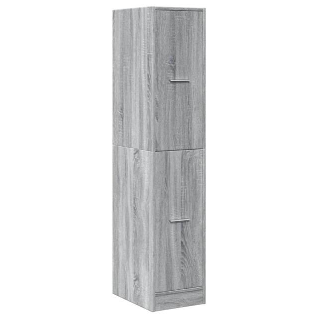 Berkfield Home Elegant Apothecary Cabinet Grey Sonoma 30x41x144.5 cm Engineered Wood - image 1