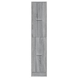 Berkfield Home Elegant Apothecary Cabinet Grey Sonoma 30x41x144.5 cm Engineered Wood - thumbnail 5