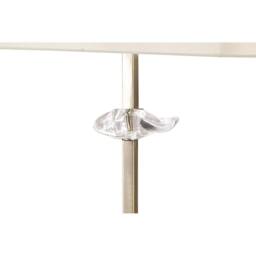 Netlighting Akira Floor Lamp 3 Light E27 Antique Brass With Cream Shade - thumbnail 5