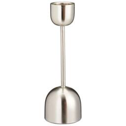 EONLION 1X 25cm Silver Metal Taper Candlestick Bell Candle Holder Stand - Size: 1X 25 cm