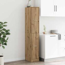 Berkfield Home Apothecary Cabinet¬†Artisian Oak 30x41x174.5 cm Engineered Wood in Brown - thumbnail 2
