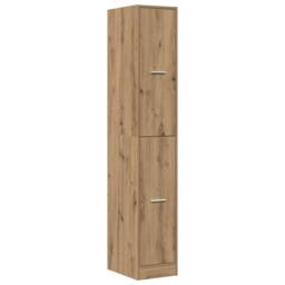 Berkfield Home Apothecary Cabinet¬†Artisian Oak 30x41x174.5 cm Engineered Wood in Brown - thumbnail 1