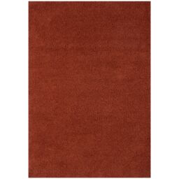 THE RUGS Terra Plain Soft High Pile Shaggy Rugs & Runners Living Room Bedroom in Terracotta - Size: 140 cm x 200 cm - thumbnail 2