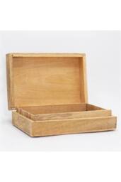 KDMD Elegant Black Hamsa Engraved Rectangle Storage Box 21.5x14x6.3cm in Beige - Size: 21.5x14x6.3 cm - thumbnail 2