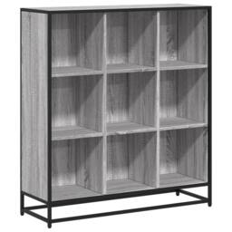 Berkfield Home Modern Bookcase Grey Sonoma 97.5x33x107.5 cm Engineered Wood & Metal - thumbnail 3