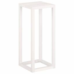 Berkfield Home 3 Piece Plant Stand Set White Solid Wood Pine - thumbnail 8