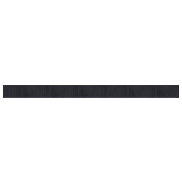 Berkfield Home Rug Rectangular Black70x1000 cm Bamboo in Black - Size: Medium - image 1