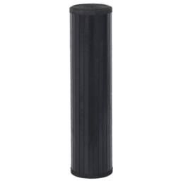 Berkfield Home Rug Rectangular Black70x1000 cm Bamboo in Black - Size: Medium - thumbnail 3