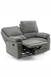 More4Homes Sydney 2 Seater Fabric Manual Recliner Sofa in Grey - thumbnail 2
