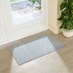 Artsy Mats Hello Bye Indoor Washable Doormat 80x50cm in Blue - Size: 50 cm x 80 cm - thumbnail 3