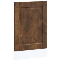 Berkfield Home Dishwasher Panel Porto Smoked Oak 45x1, 5x67 cm Engineered Wood in Brown - thumbnail 2