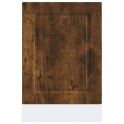 Berkfield Home Dishwasher Panel Porto Smoked Oak 45x1, 5x67 cm Engineered Wood in Brown - thumbnail 4