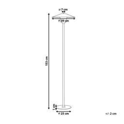 Wyld and Coco Minimalist Floor Lamp - Oak Wood Frame White Shade - thumbnail 3