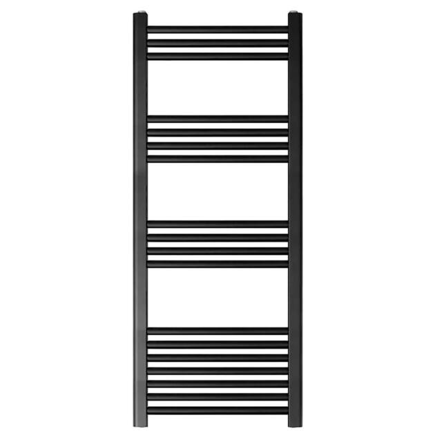 Balterley Straight Heated Towel Rail Radiator, 376W, 500 x 1200mm, Anthracite in Grey