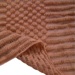 PAWNORA Copper 150*200cm Solid Knitted Throw Blanket - thumbnail 4