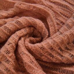 PAWNORA Copper 150*200cm Solid Knitted Throw Blanket - thumbnail 3