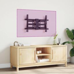 Berkfield Home TV Wall Mount for 37-80 Inch Screen Max VESA 600x400 mm 40kg in Black