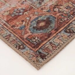Kukoon Washable Runner Rug Beige Terracotta Long Hallway Carpet Mat 60cm x 240cm - Size: 60 cm x 240 cm - thumbnail 5