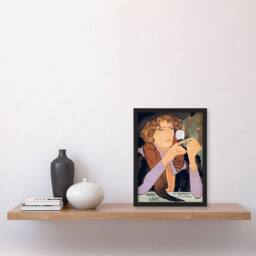 Artery8 Salon des Cent Vintage Advert Vintage Framed Wall Art Print de Feure - Size: A4 - thumbnail 4