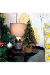 Netagon Decorative Gold Finish Mini Christmas Tree in Hessian Bag in Green