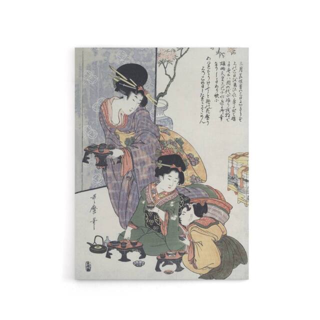 "Artery8 Hinamatsuri Festival Day Canvas Wall Art Print Kitagawa - Size: W12"" x H16""" - image 1