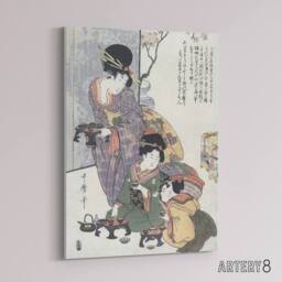 "Artery8 Hinamatsuri Festival Day Canvas Wall Art Print Kitagawa - Size: W12"" x H16""" - thumbnail 2