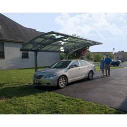Palram Carport Arizona Breeze Single 5000 - L495 x W289 x H273.5 cm - Grey - thumbnail 5