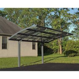 Palram Carport Arizona Breeze Single 5000 - L495 x W289 x H273.5 cm - Grey - thumbnail 3
