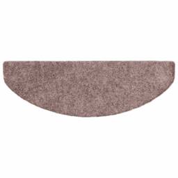 Berkfield Home Self-adhesive Stair Mats 5 pcs Brown 65x21x4 cm Needle Punch - Size: Medium - thumbnail 5