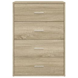 Berkfield Home Sideboard Sonoma Oak 60x31x84 cm Engineered Wood in Brown - Size: 60 x 31 x 84 cm - thumbnail 5