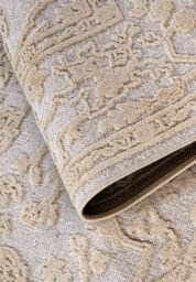 THE RUGS Villeroy & Boch Ambroise Short Pile Rug Floral Wool Like Soft Texture in Cream - Size: 160 cm x 230 cm - thumbnail 2