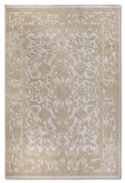 THE RUGS Villeroy & Boch Ambroise Short Pile Rug Floral Wool Like Soft Texture in Cream - Size: 160 cm x 230 cm