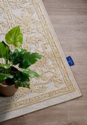THE RUGS Villeroy & Boch Ambroise Short Pile Rug Floral Wool Like Soft Texture in Cream - Size: 160 cm x 230 cm - thumbnail 4