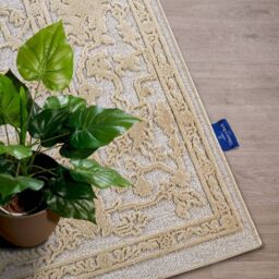 THE RUGS Villeroy & Boch Ambroise Short Pile Rug Floral Wool Like Soft Texture in Cream - Size: 160 cm x 230 cm - thumbnail 6